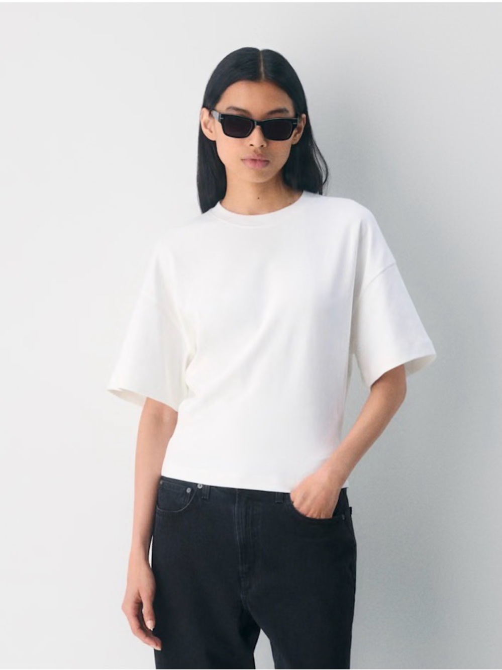 Aritzia Babaton InterLock Cotton Barclay T-Shirt NEW